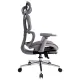 Кресло  PREMIUM "Evolution ER-700", подножка, слайдер, синхромеханизм, сетка, серое, 532948. Фото товара с разных ракурсов.