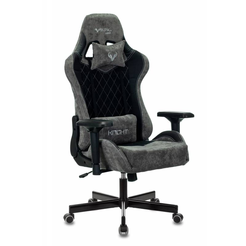 Кресло игровое геймерское Бюрократ VIKING 7 KNIGHT B FABRIC черный текстиль/эко.кожа крестовина металл главное фото